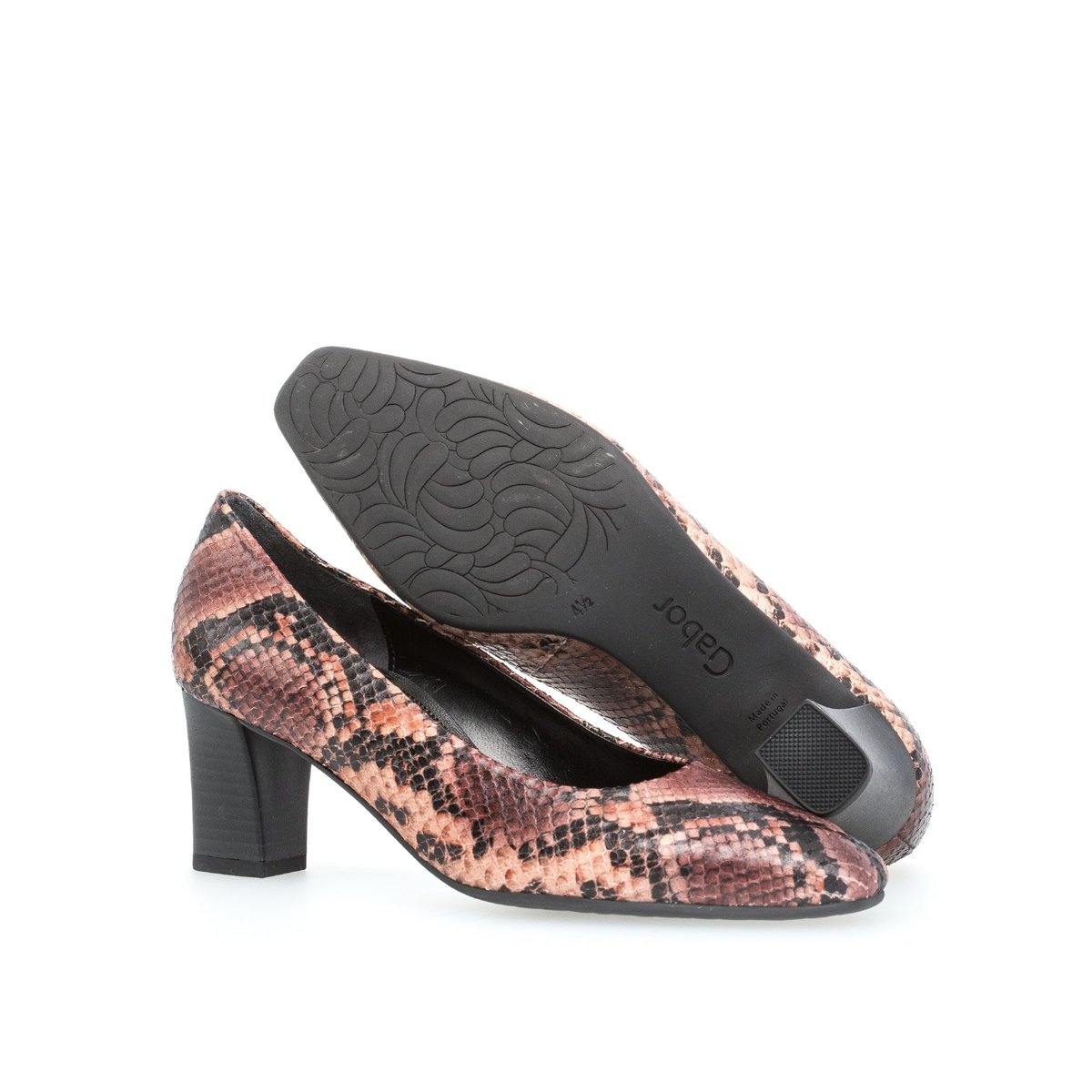 Escarpins en cuir leopard, GABOR