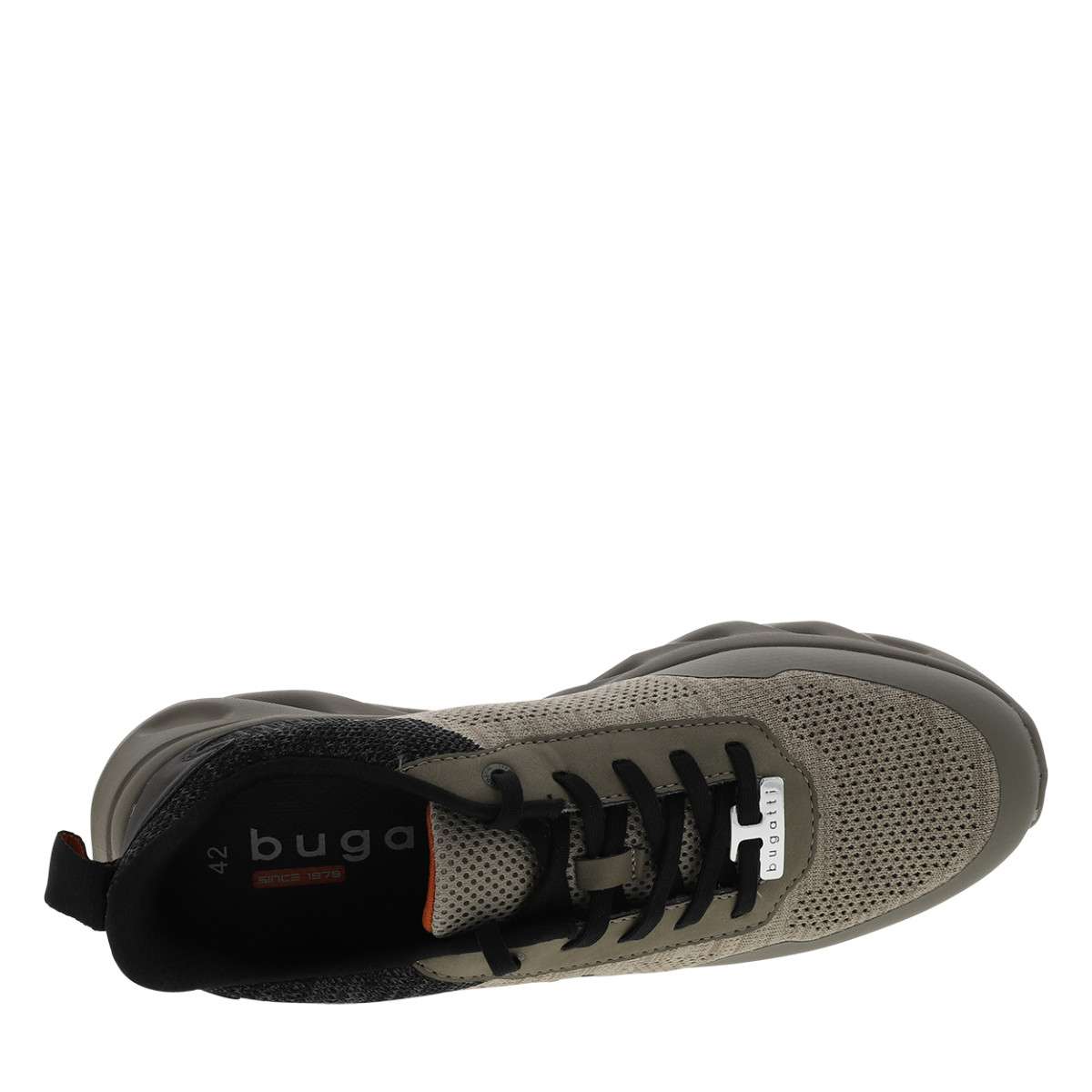 Sneakers talon plat vert, BUGATTI