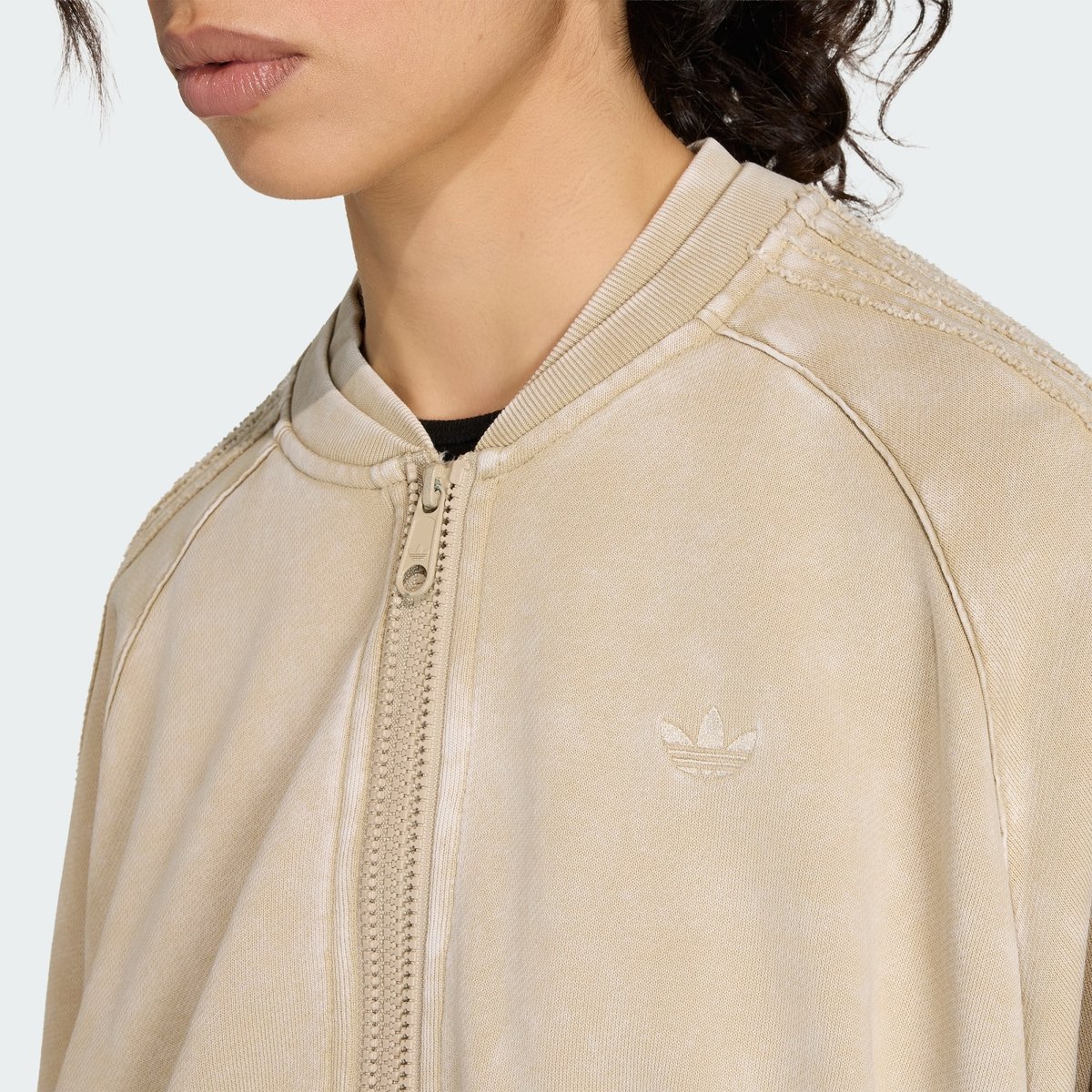 Veste De Survêtement Cropped Double Couche Sst Veste De Survêtement Cropped Double Couche Sst khaki three, adidas Originals