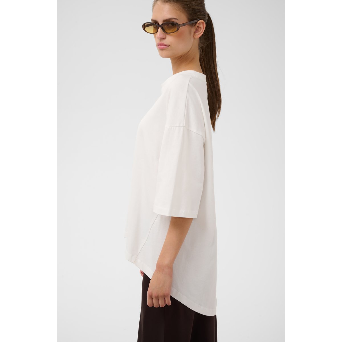 T-shirt blanc broken white, SOAKED IN LUXURY
