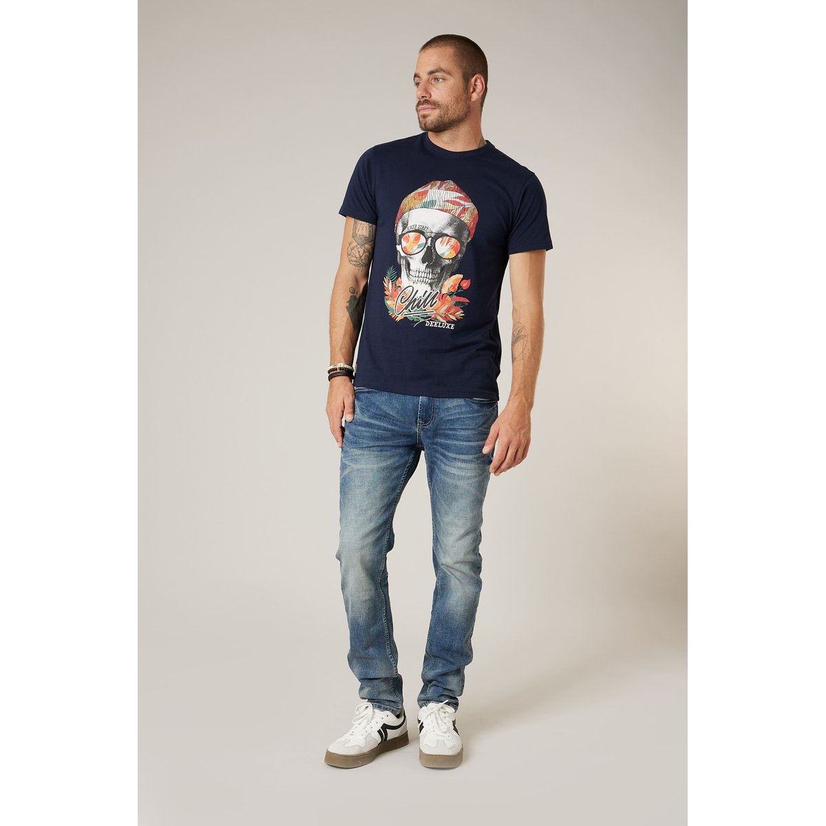 Jean slim homme CARLOS stone used, DEELUXE