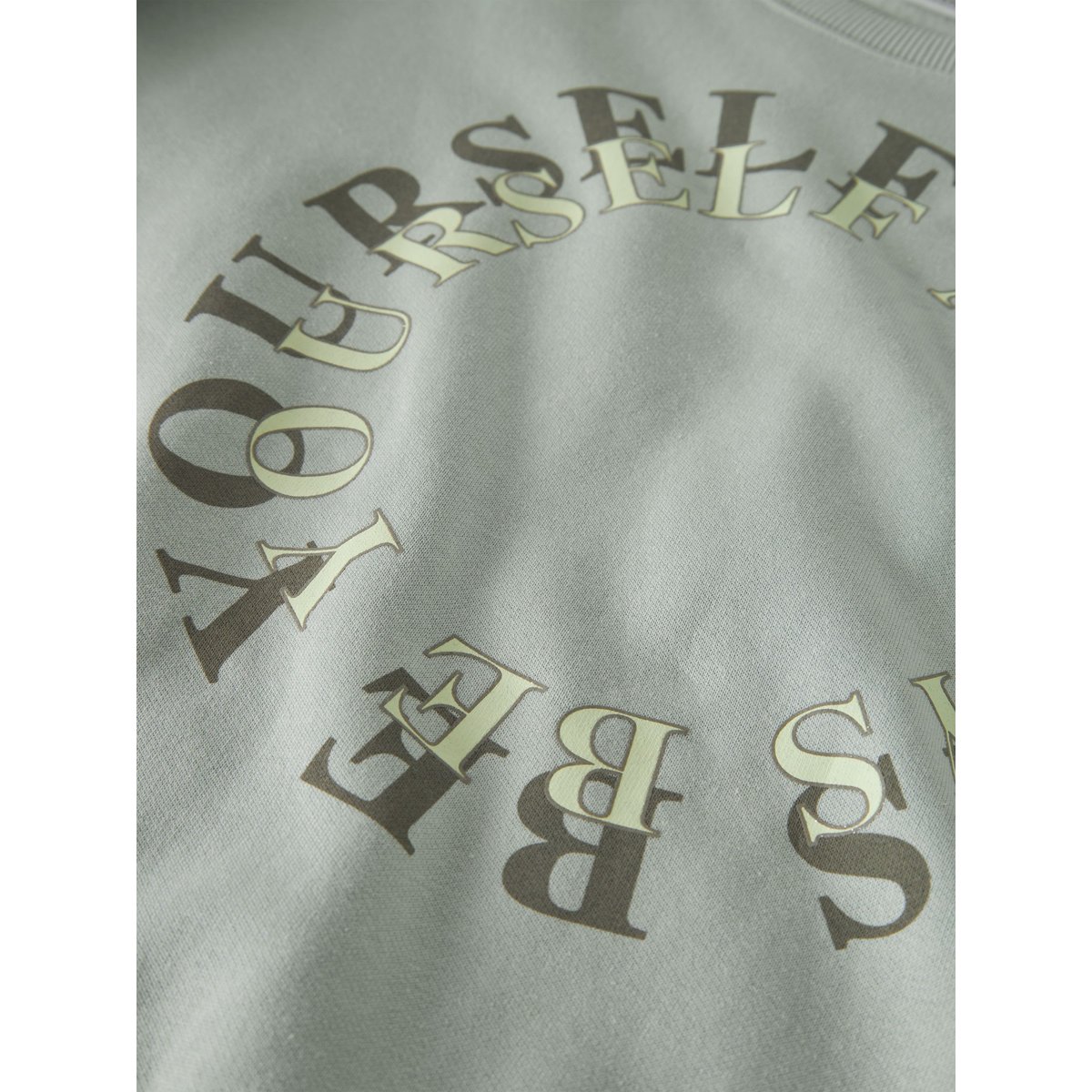 Sweat-Shirt aqua gray, NAME IT
