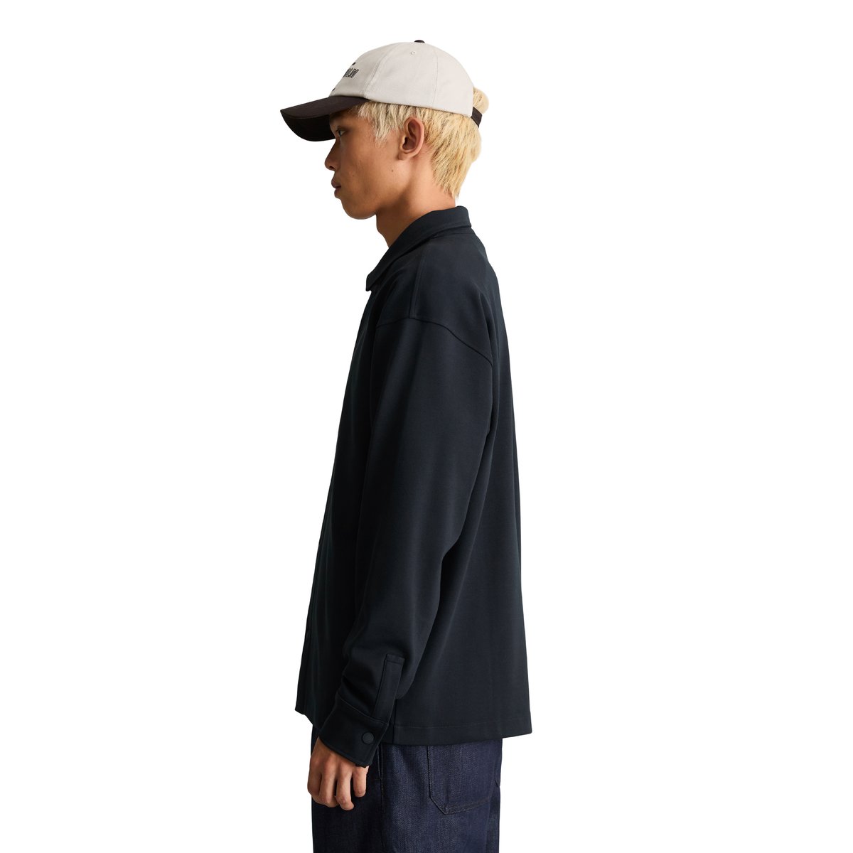Surchemise ample en jersey interlock épais bleu, MARC O’POLO DENIM
