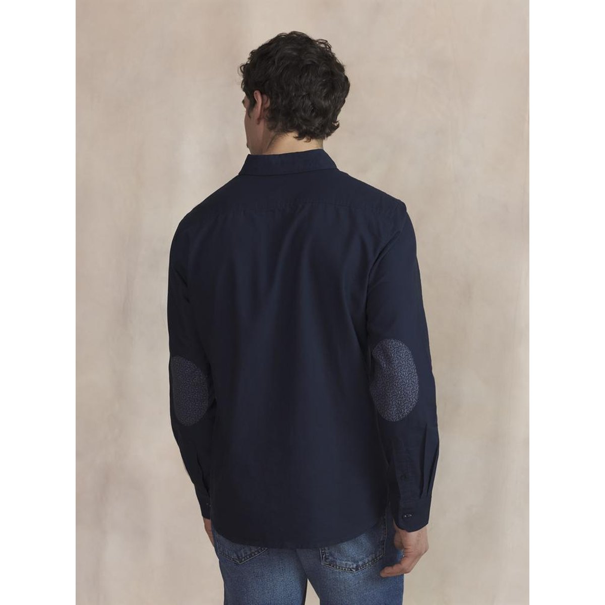 Chemise manches longues LYKUSCHE marine, TBS