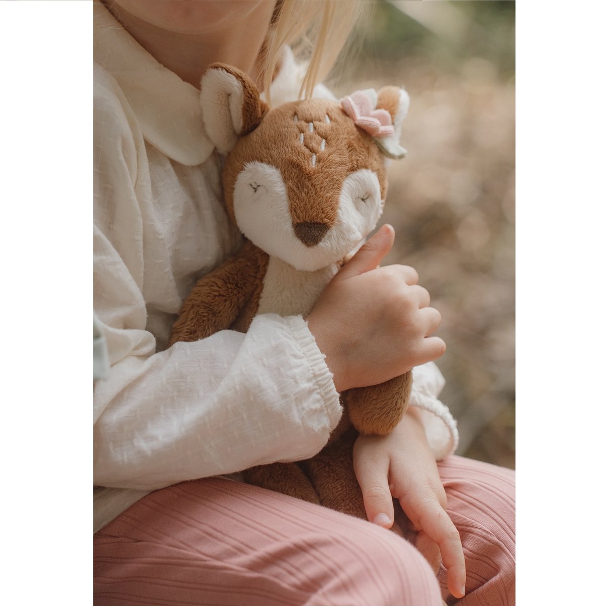 Peluche faon FAIRY GARDEN 30 cm marron, LITTLE DUTCH
