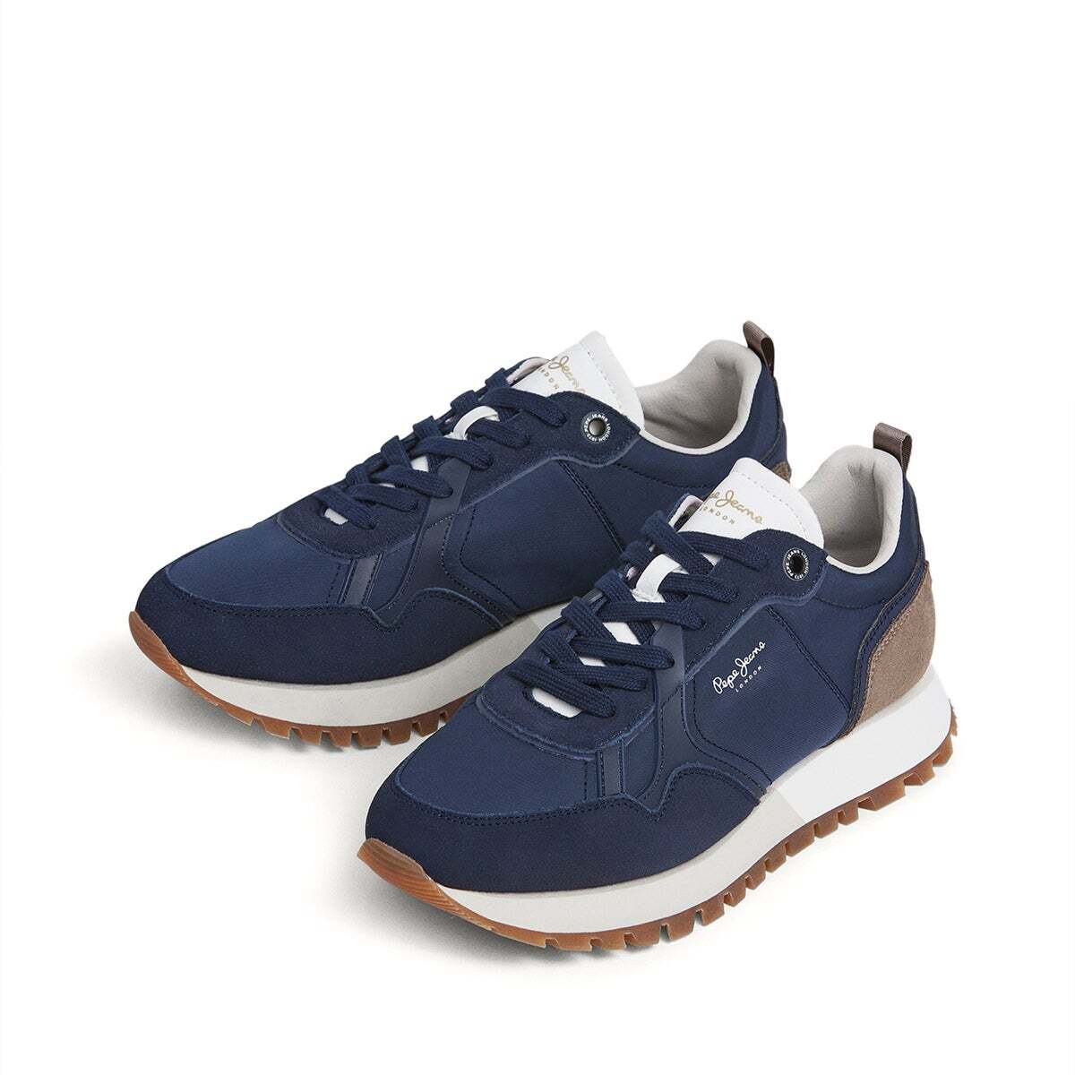 Baskets De Course D'inspiration Rétro marine, PEPE JEANS