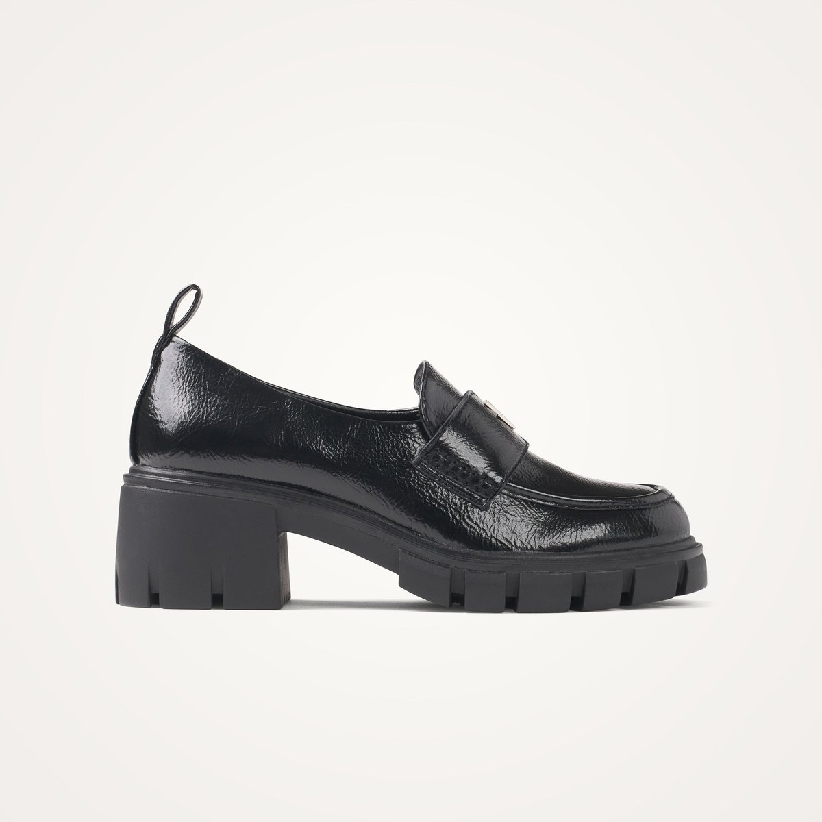 Mocassins à talon cranté Dorothée noir, VANESSA WU