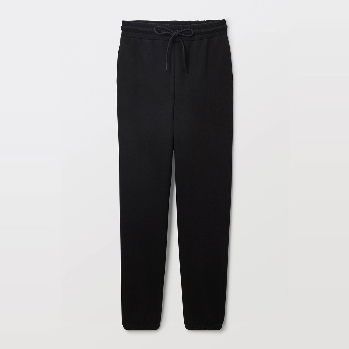 Pantalon de jogging en molleton de coton BIO GOTS noir, MONOPRIX