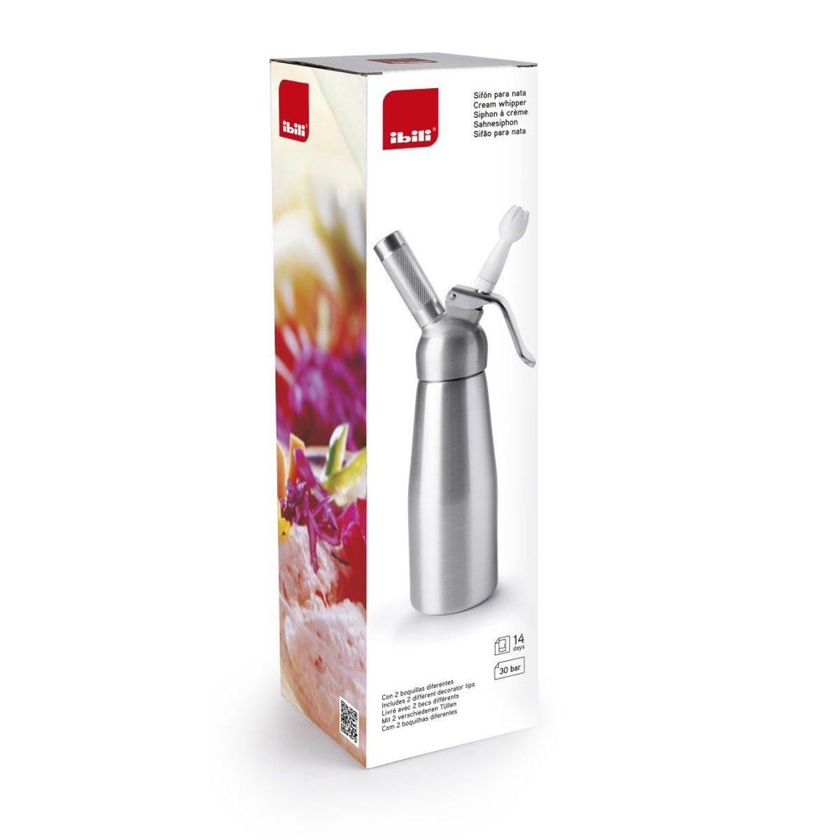 Siphon à silver 0,5 l argent / métallique, IBILI