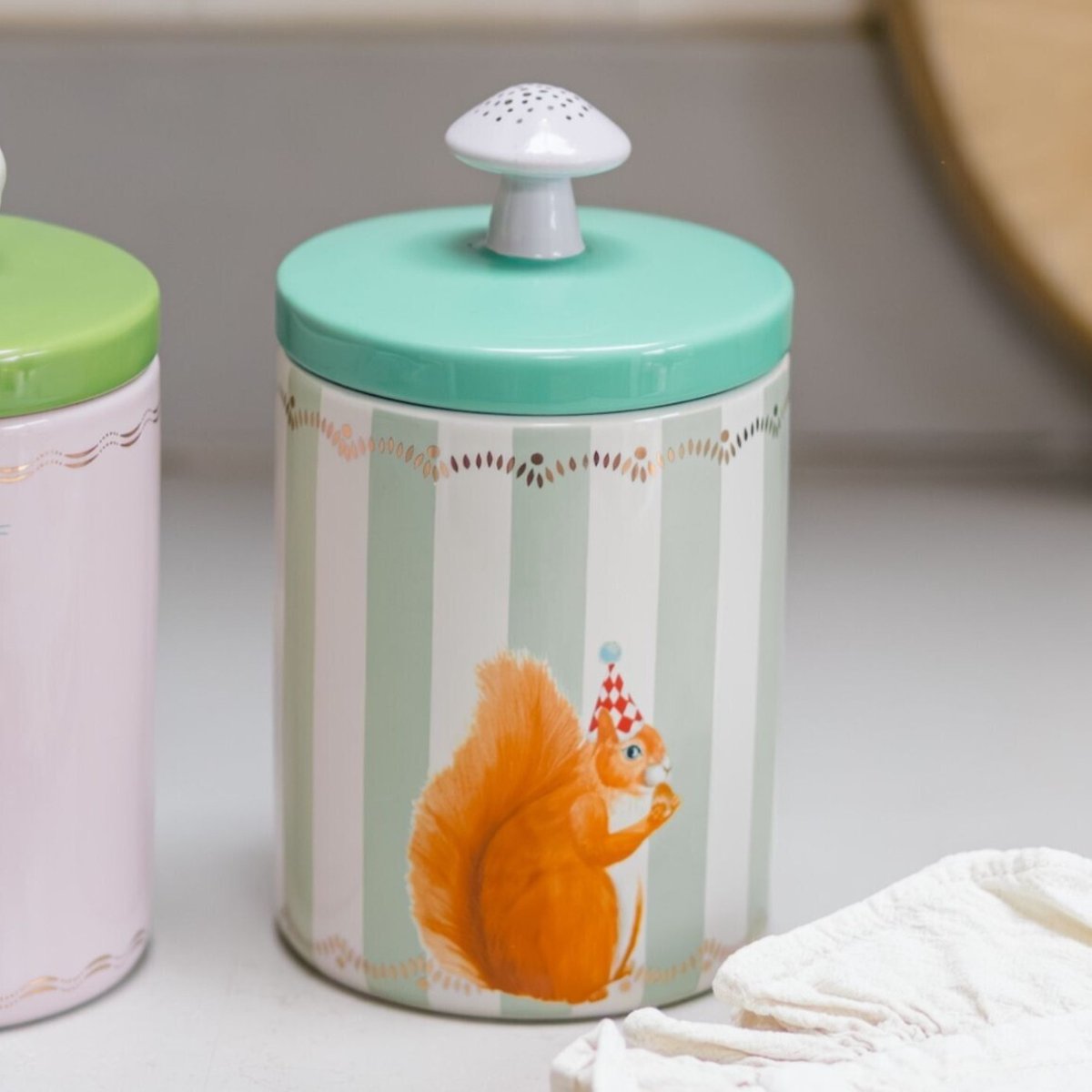 Medium Squirrell Storage Jar multi-coloured, YVONNE ELLEN