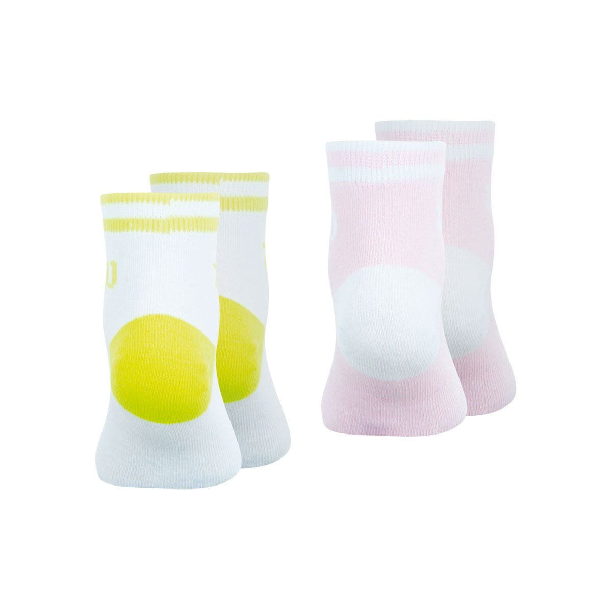 Chaussettes, lot de 2 paires blanc-rose, WILSON