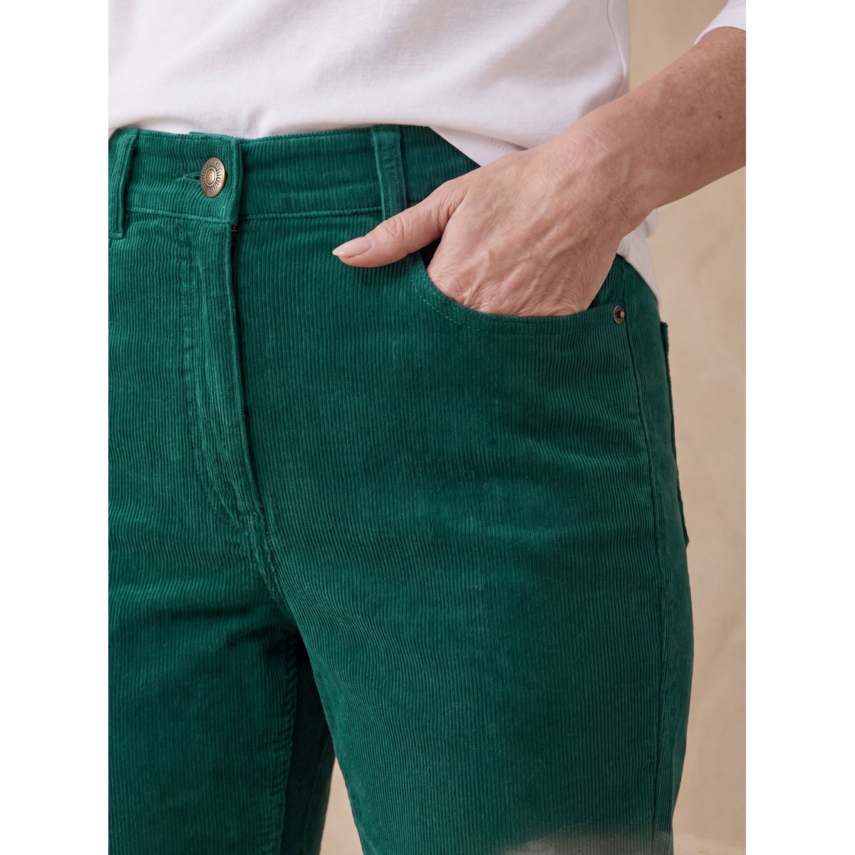 Pantalon velours côtelé coupe droite pacifique, DAXON