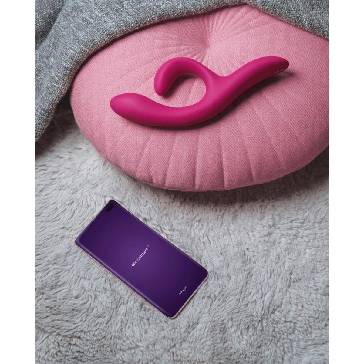 Vibromasseur Rabbit Connecté Nova 2 rose, WE VIBE