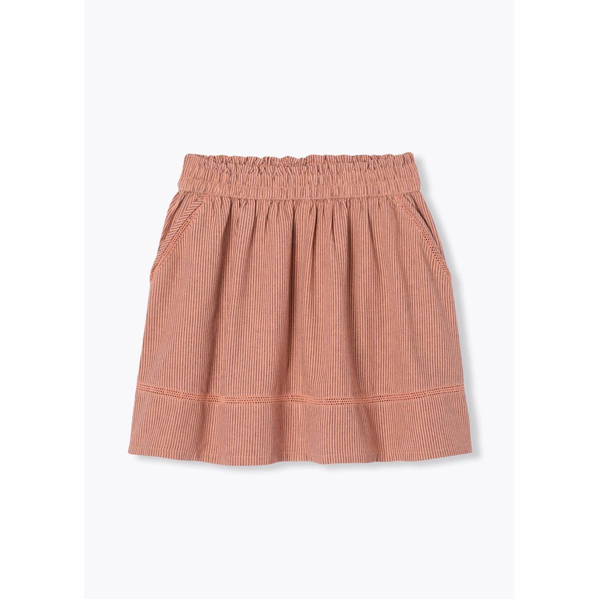 Jupe courte rayée rayures multicolores, PROMOD