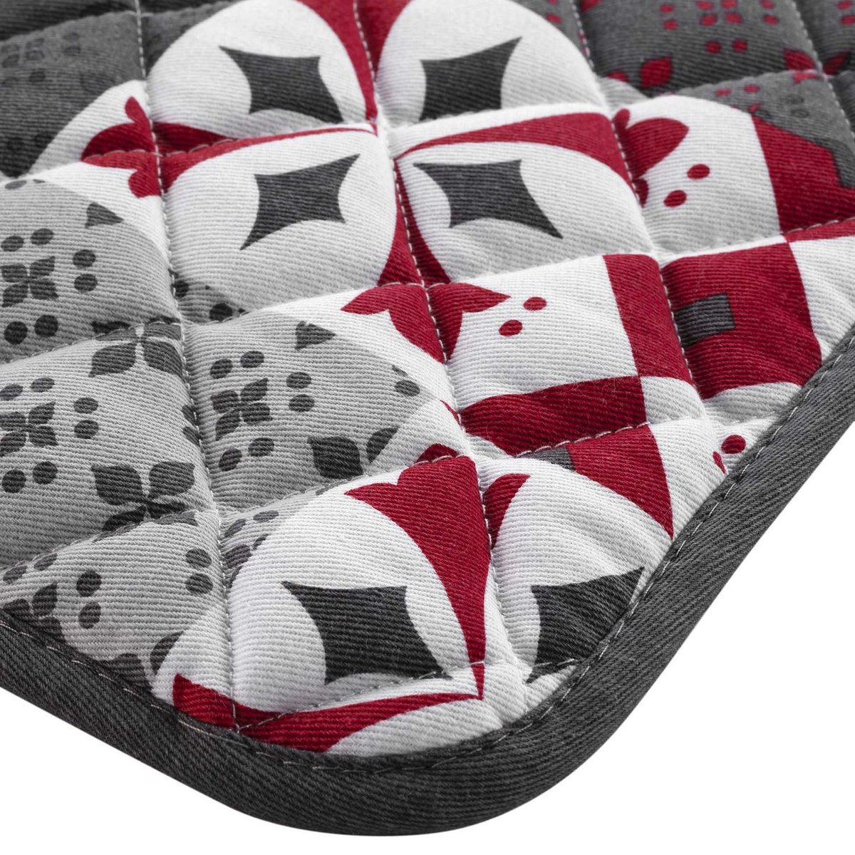 Manique à motifs crédence gris, TOILINUX