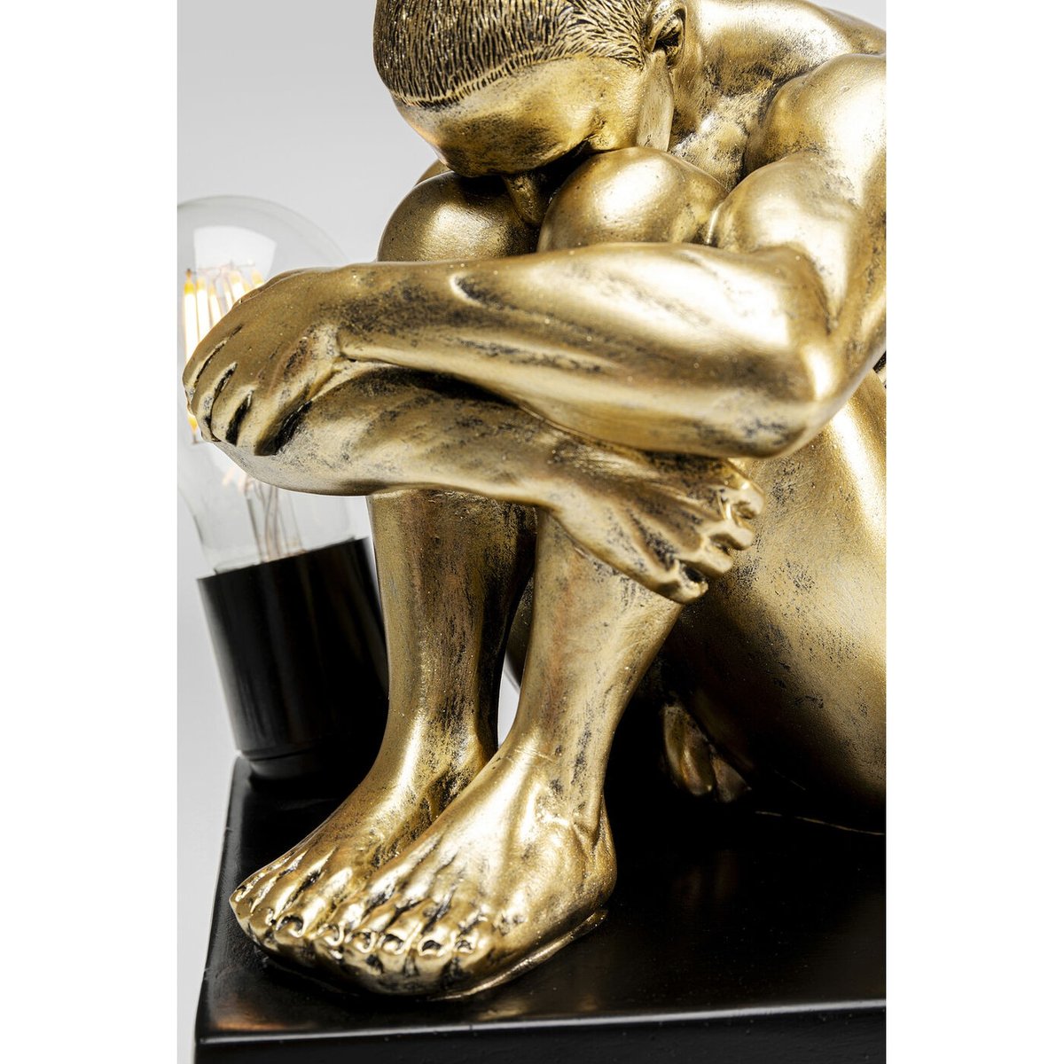 Lampe homme recroquevillé or, KARE DESIGN