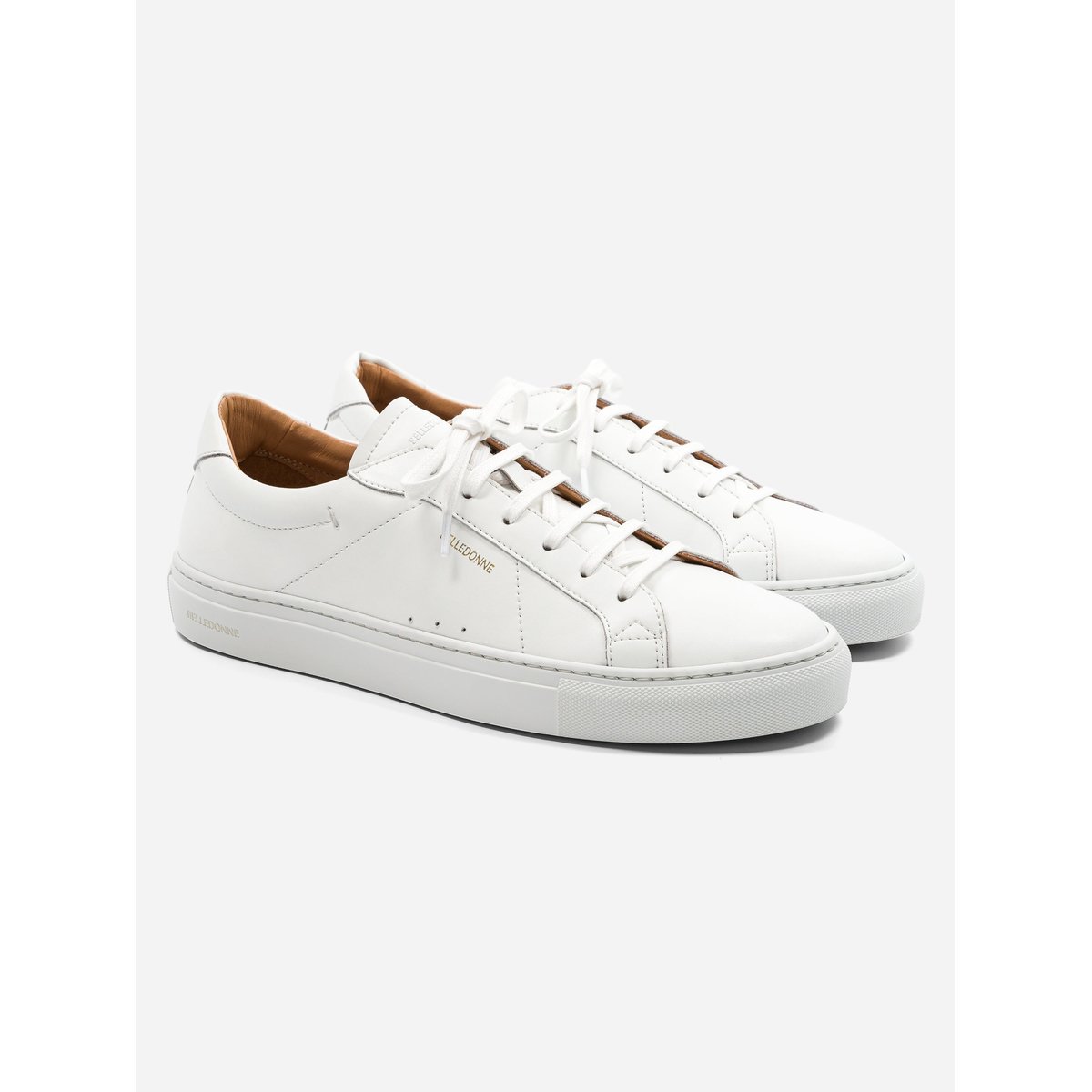 Basket cuir B1 blanc, BELLEDONNE