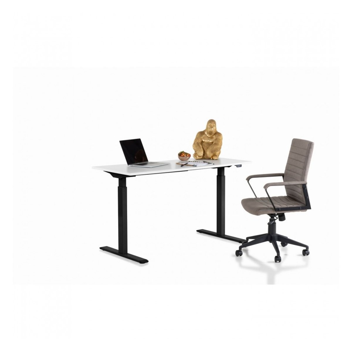 Bureau réglable en hauteur, SMART blanc et noir, KARE DESIGN