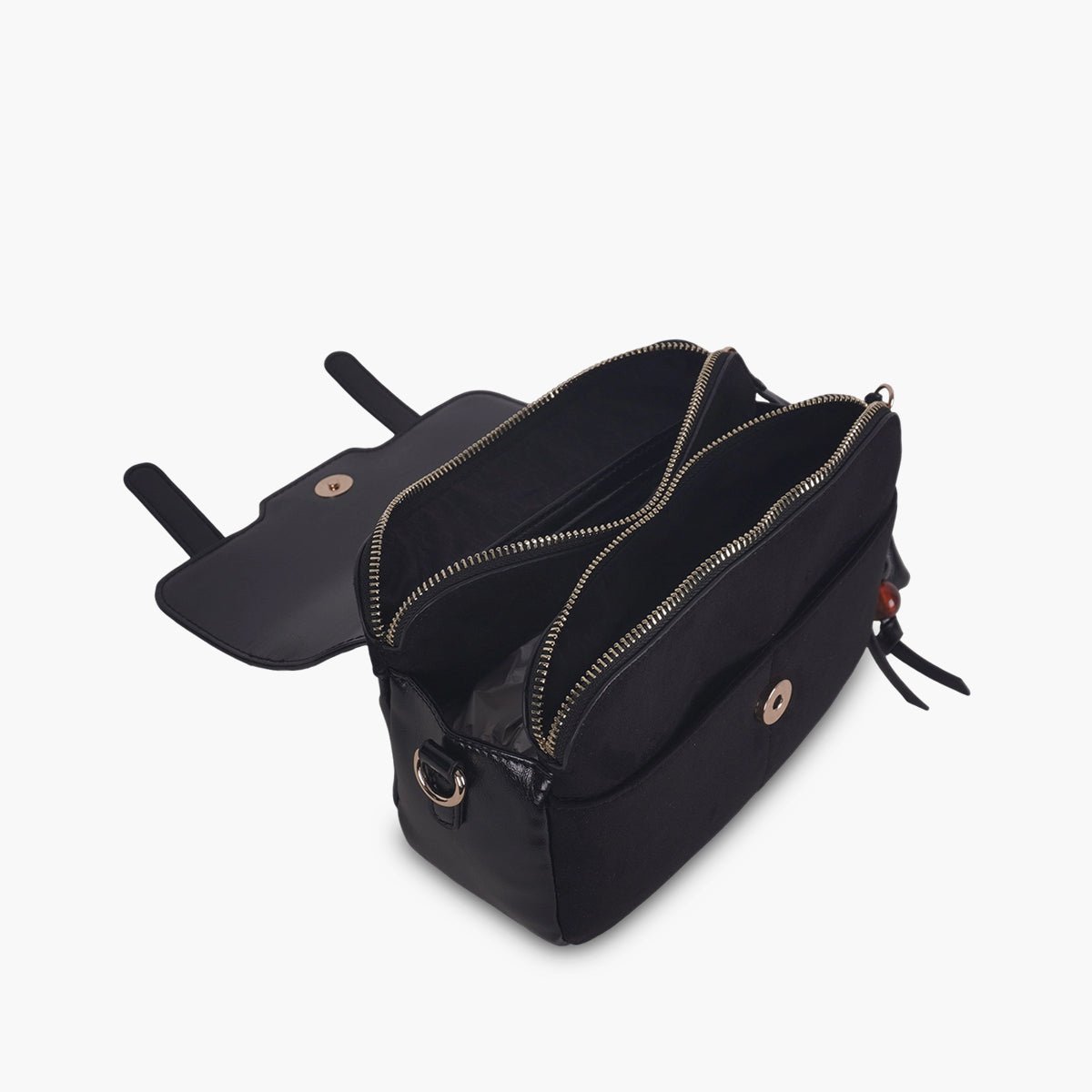 Sac porté épaule  Tarick noir,doré, LOLLIPOPS