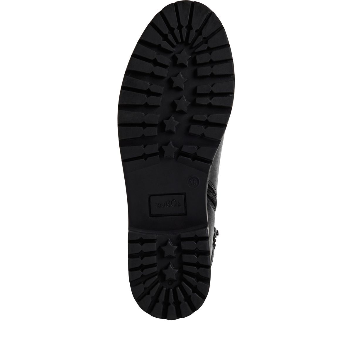 Bottine Chelsea en cuir noir, S.OLIVER