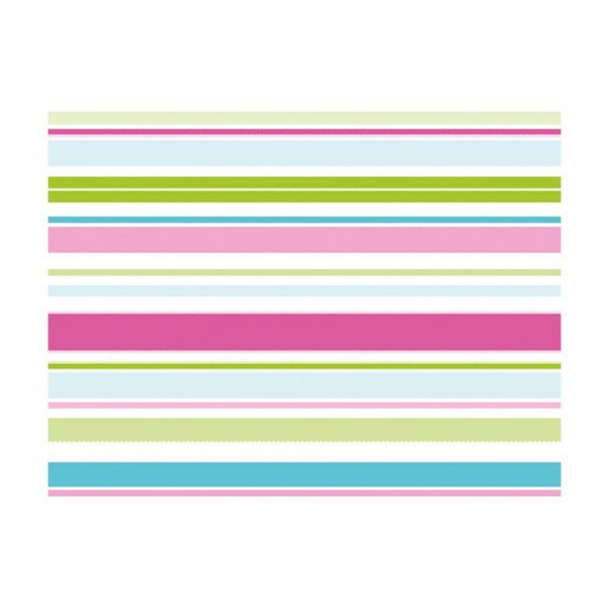 Papier peint intissé panoramique Rayures pastels multicouleur, EDEN