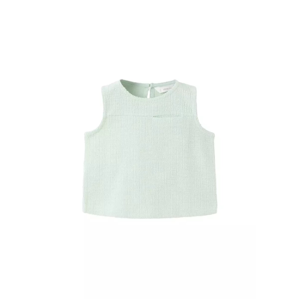 Top maille bretelles vert d´eau, MANGO BABY