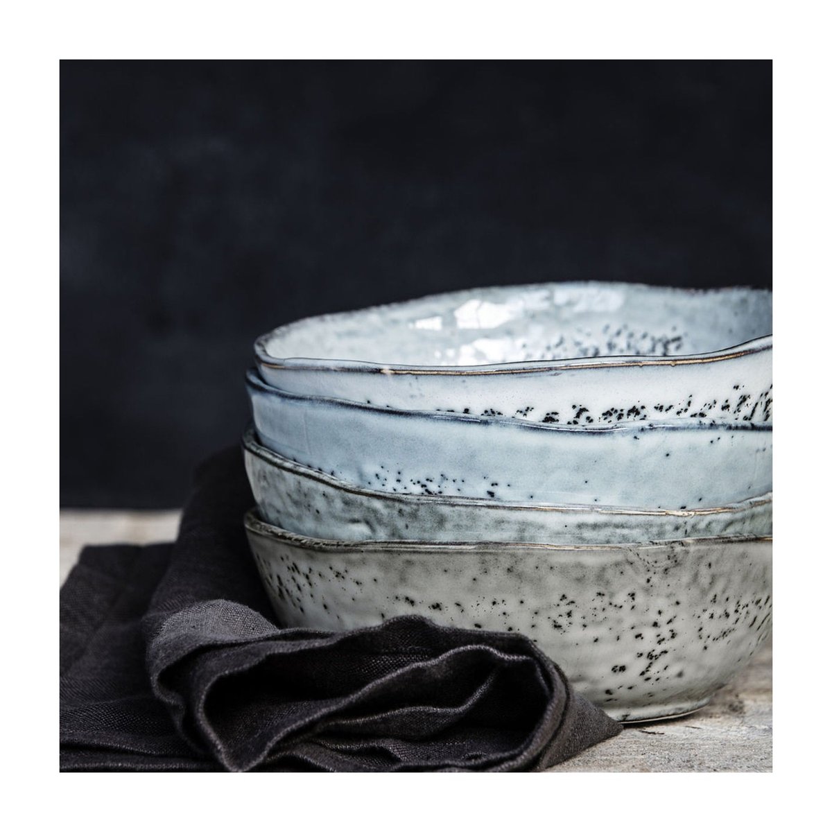 Bol Rustic 5 x 14 cm gris bleu, HOUSE DOCTOR