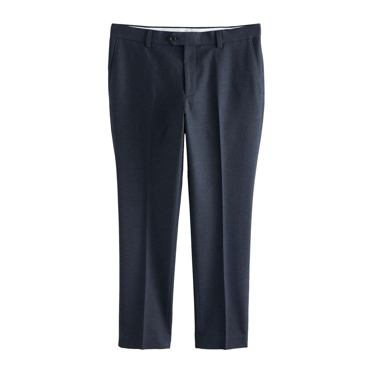 Pantalon habillé à taille élastique côté bleu marine, NEXT