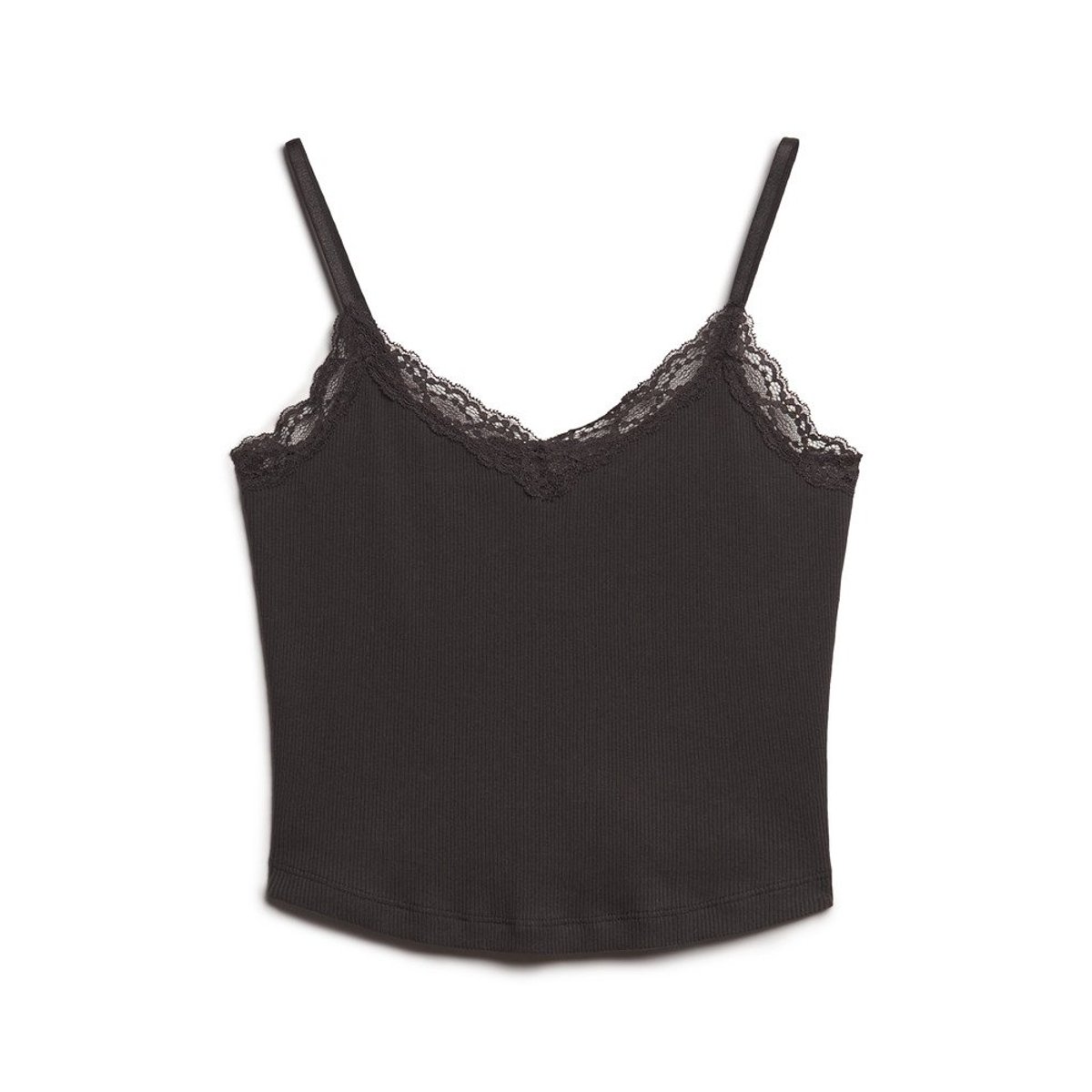 Athletic Essentials Cami Top coupe ajustée noir bison, SUPERDRY