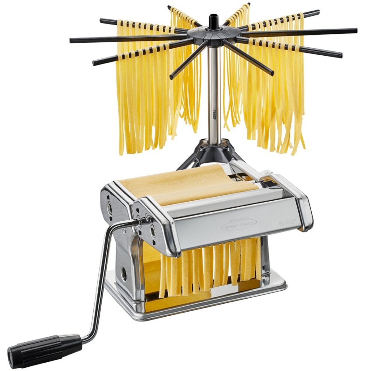 Machine à pâtes pasta perfetta + séchoir à pâtes diverso couleur unique, GEFU