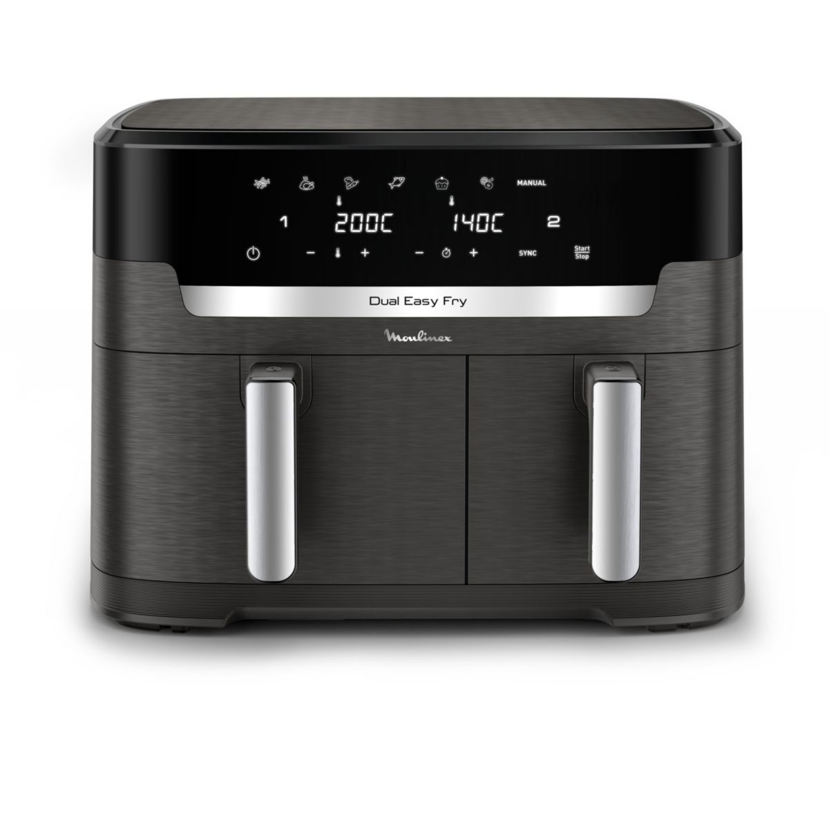 Friteuse sans huile Easy fry Dual XXL 11L EZ942HF0 noir, MOULINEX