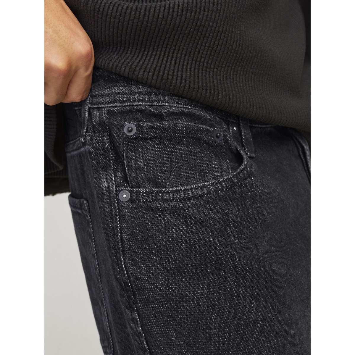 Jean Baggy Fit black denim, JACK & JONES