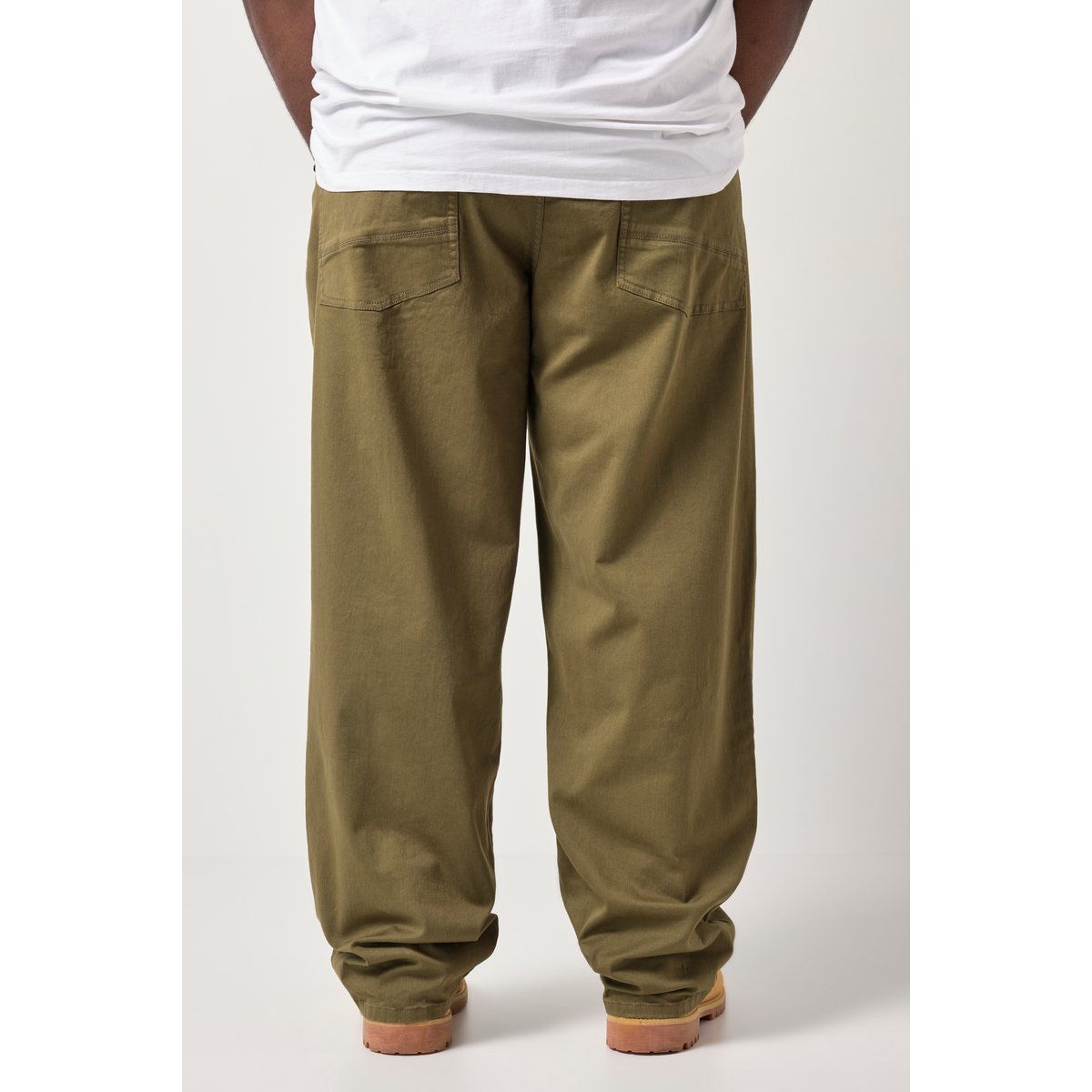 Pantalon en sergé, 5 poches vert sapin, STHUGE
