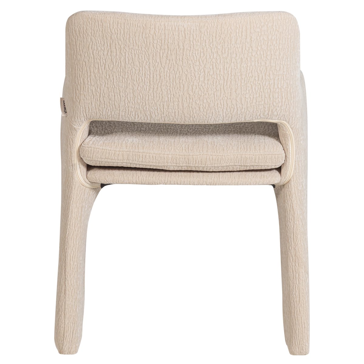 Chaise de salle à manger en chenille BIGFOOT sable, VTWONEN