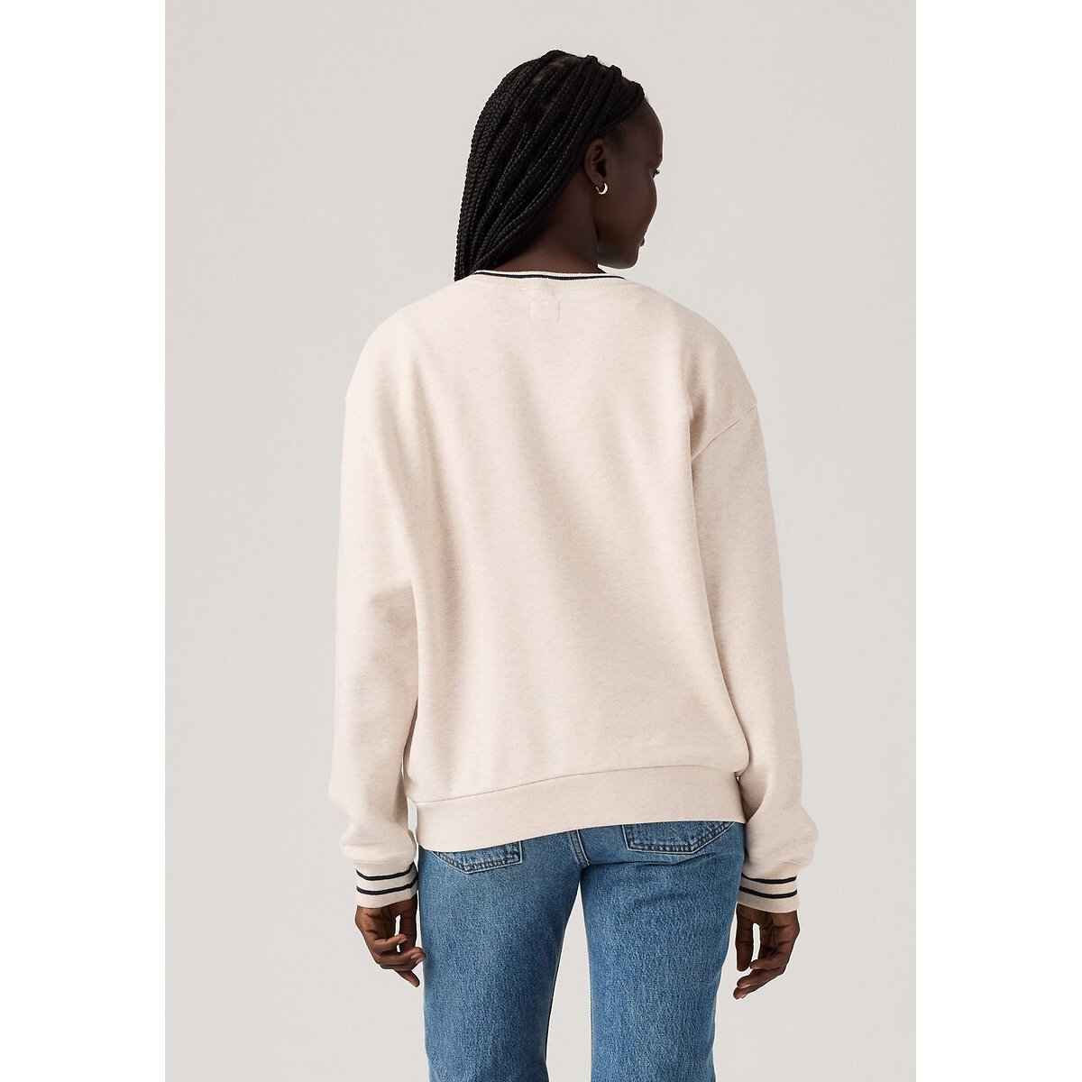 Sweat à motif, manches longues beige, LEVI'S