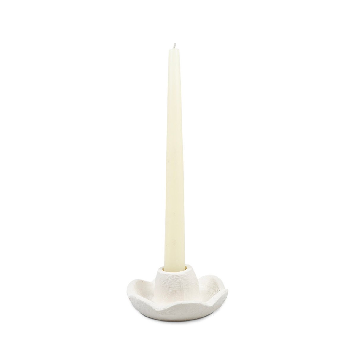Bougeoir - Céramique blanche - ORO blanc, MAISON AUBERTIN