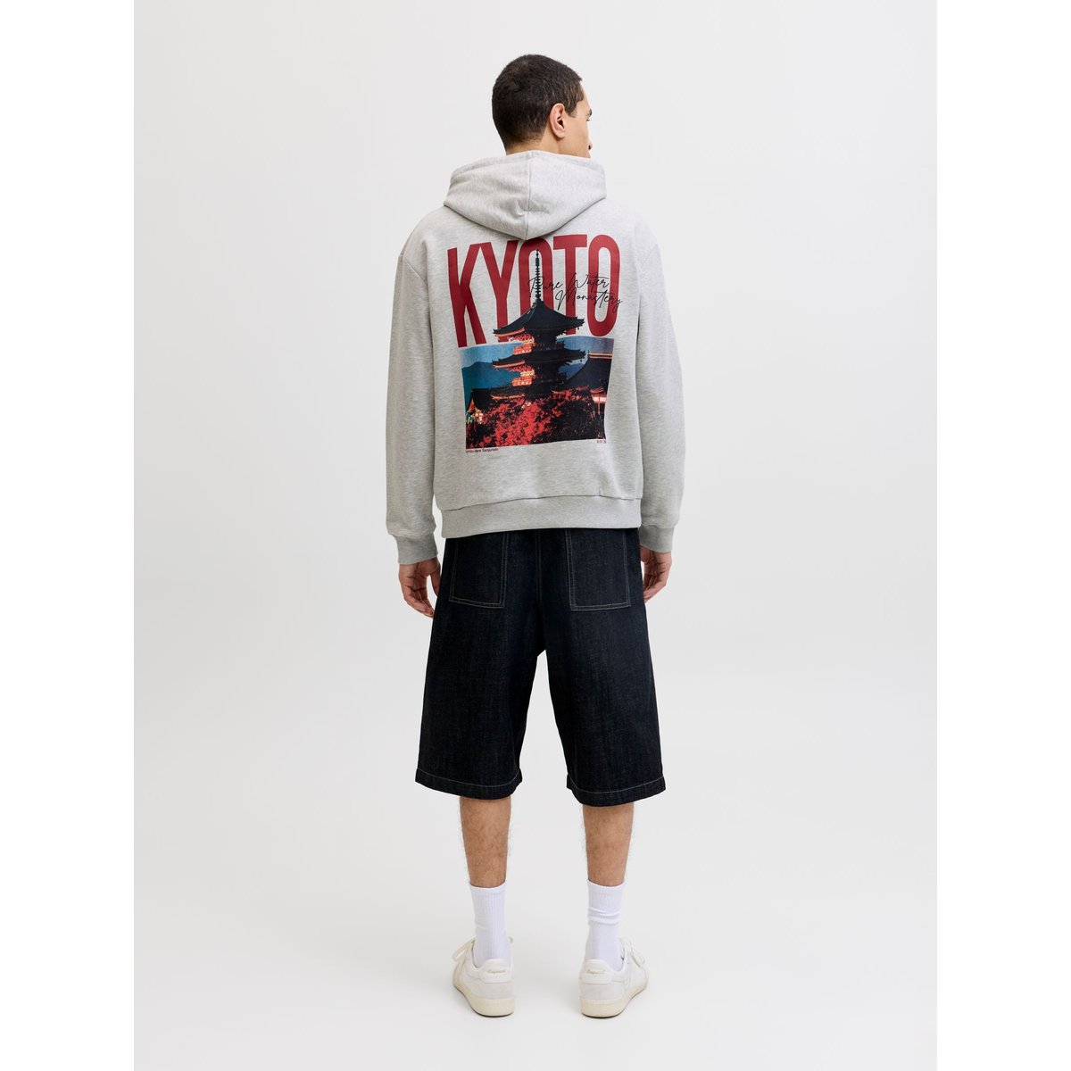 Sweat À Capuche grise - light grey melange, JACK & JONES