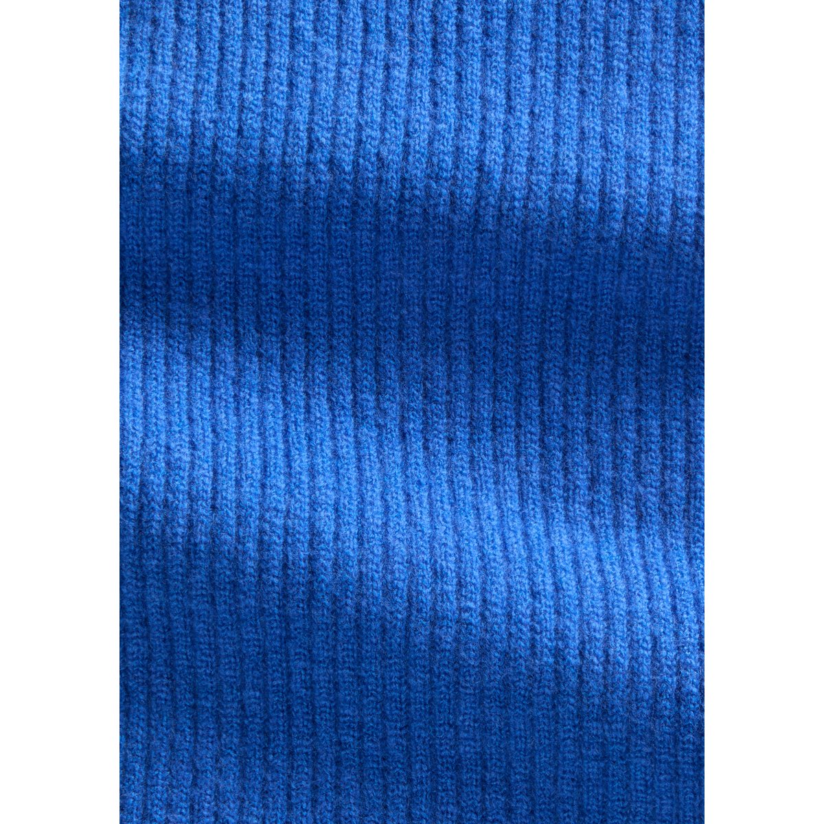 Écharpe en maille bouclée en mélange de laine vierge douce bleu moyen, MARC O’POLO DENIM