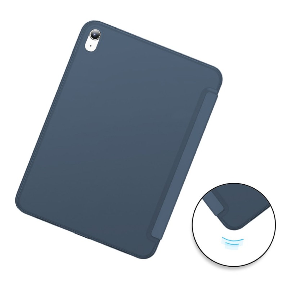 Etui Smart Cover à rabat avec support pour iPad 10.9" 10e Génération (2022) / iPad 11" A16 (2025) bleu, EVETANE