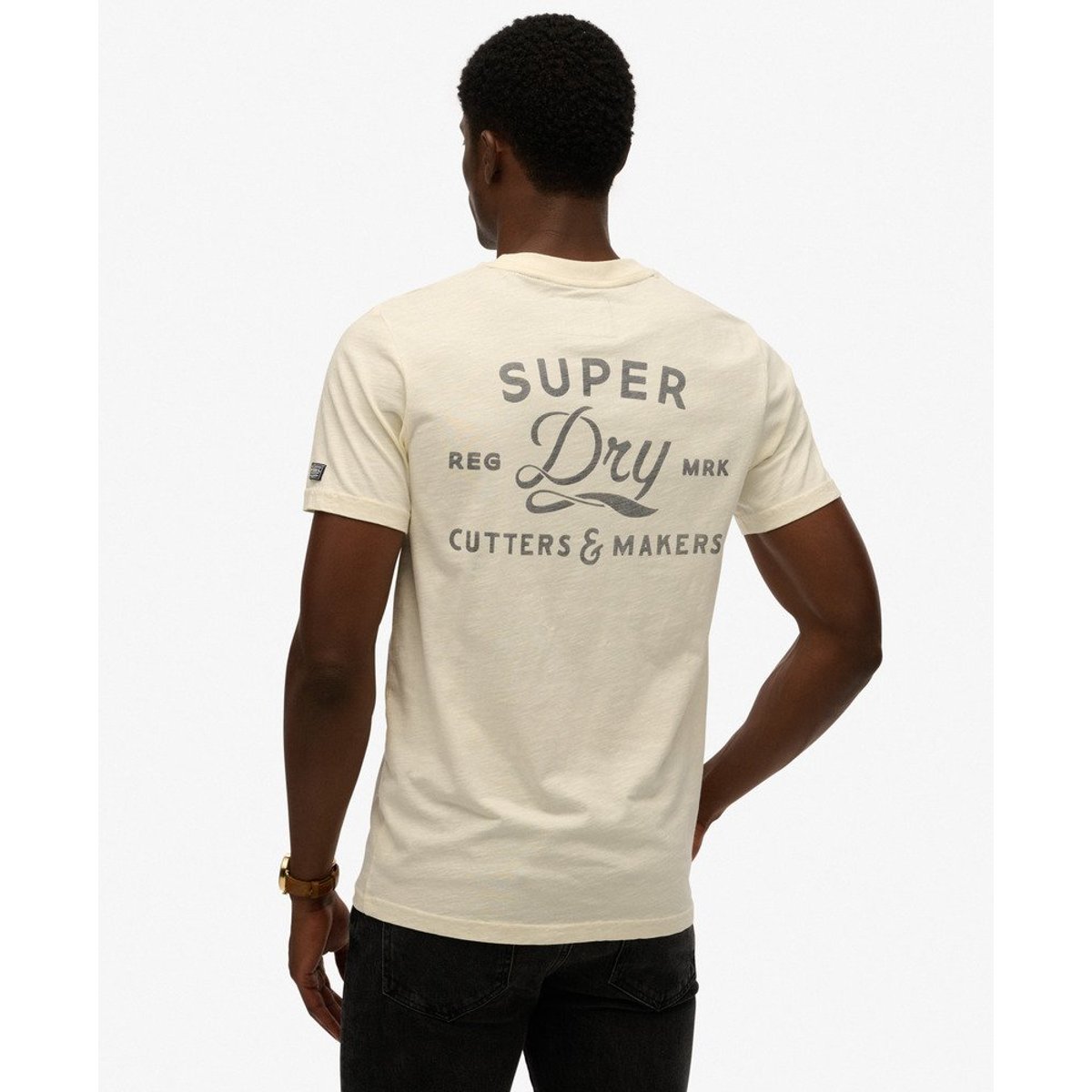 T-shirt décontracté Cutters And Makers blanc cassé, SUPERDRY