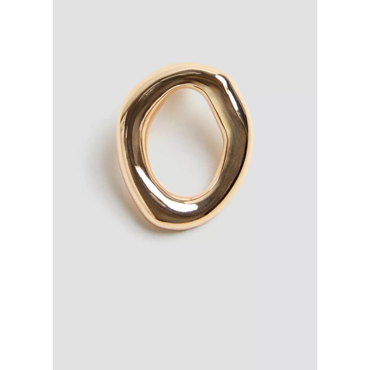 Boucles d'oreilles rondes relief or, MANGO