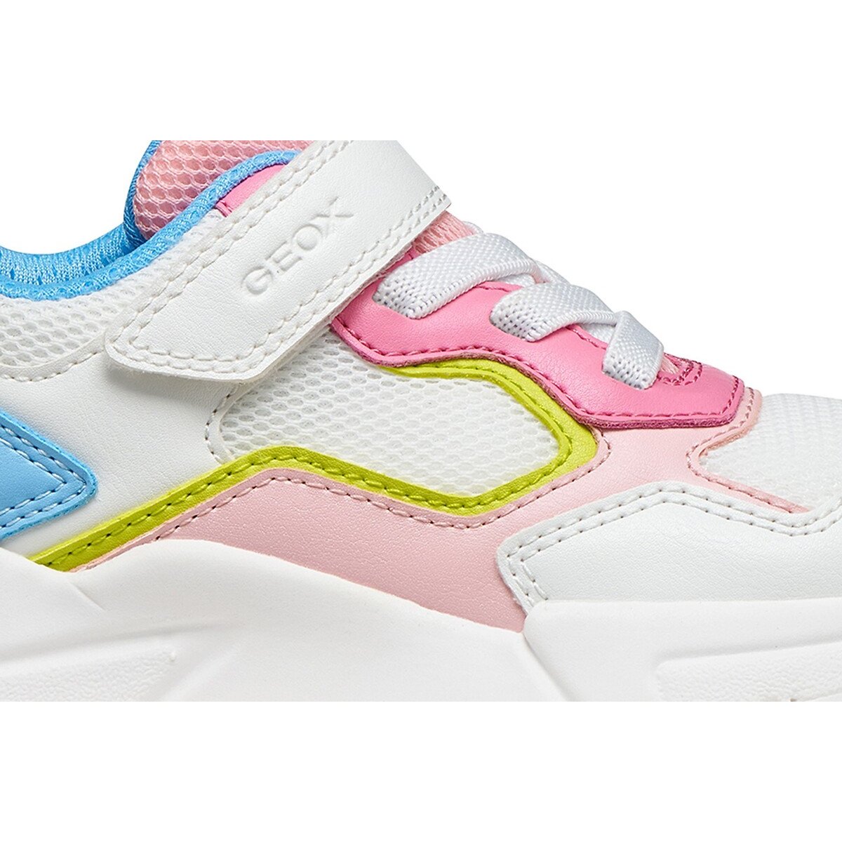 Baskets respirantes LOFTUS blanc/rose, GEOX