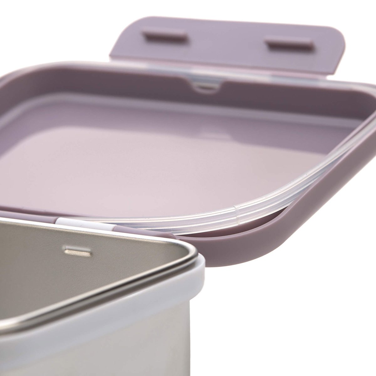 Lunch box en inox violet, argenté, LASSIG
