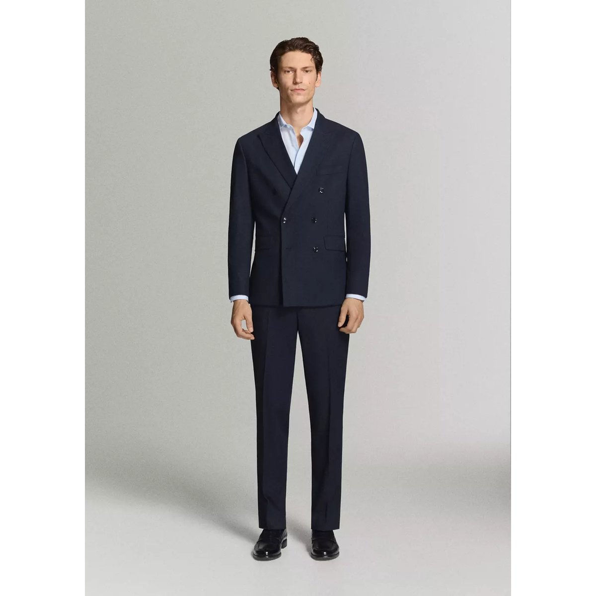 Pantalon costume Monaco slim-fit bleu marine, MANGO MAN