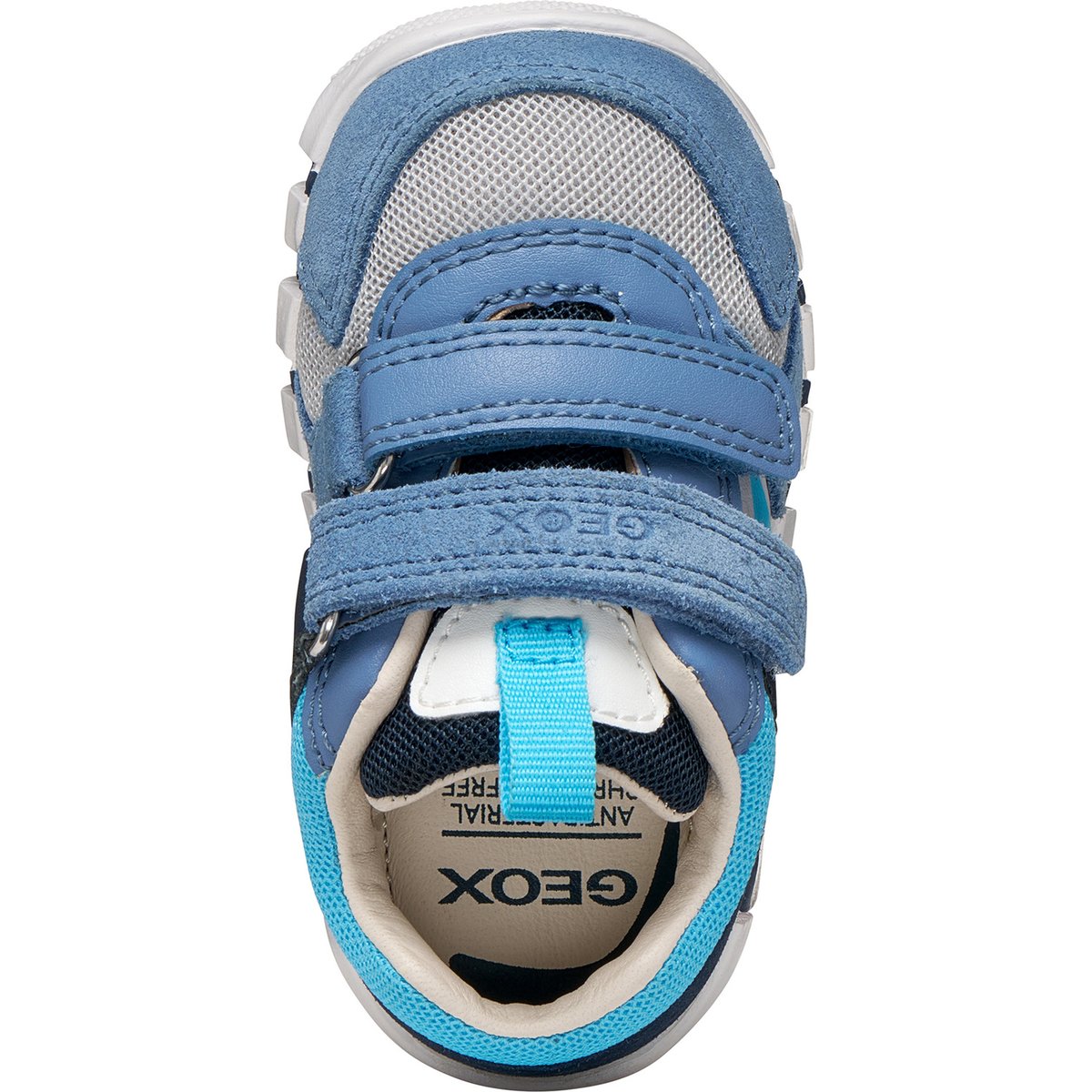 Premiers Pas B IUPIDOO bleu ciel foncé/gris clair, GEOX