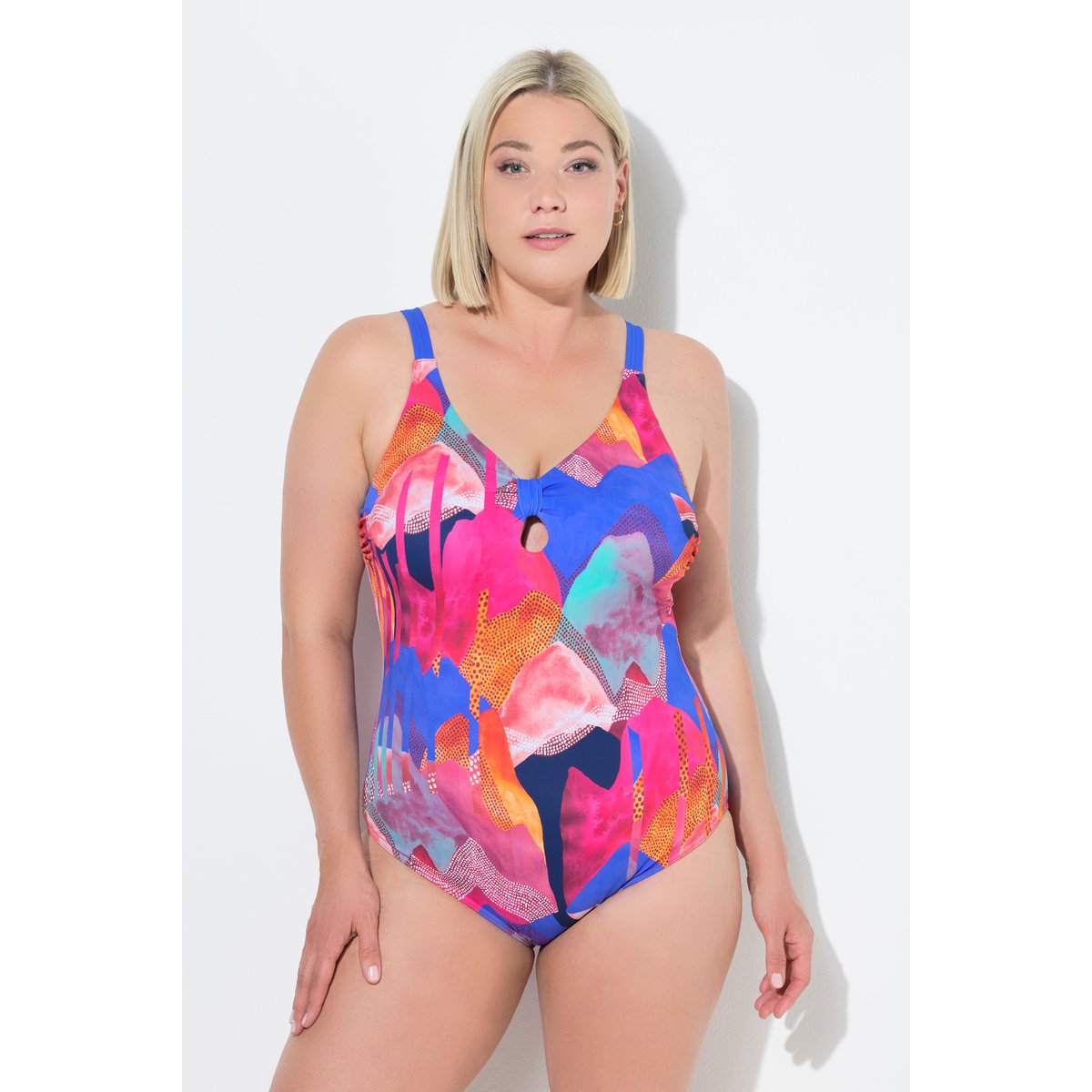 Maillot de bain à bonnets souples rose vif, ULLA POPKEN