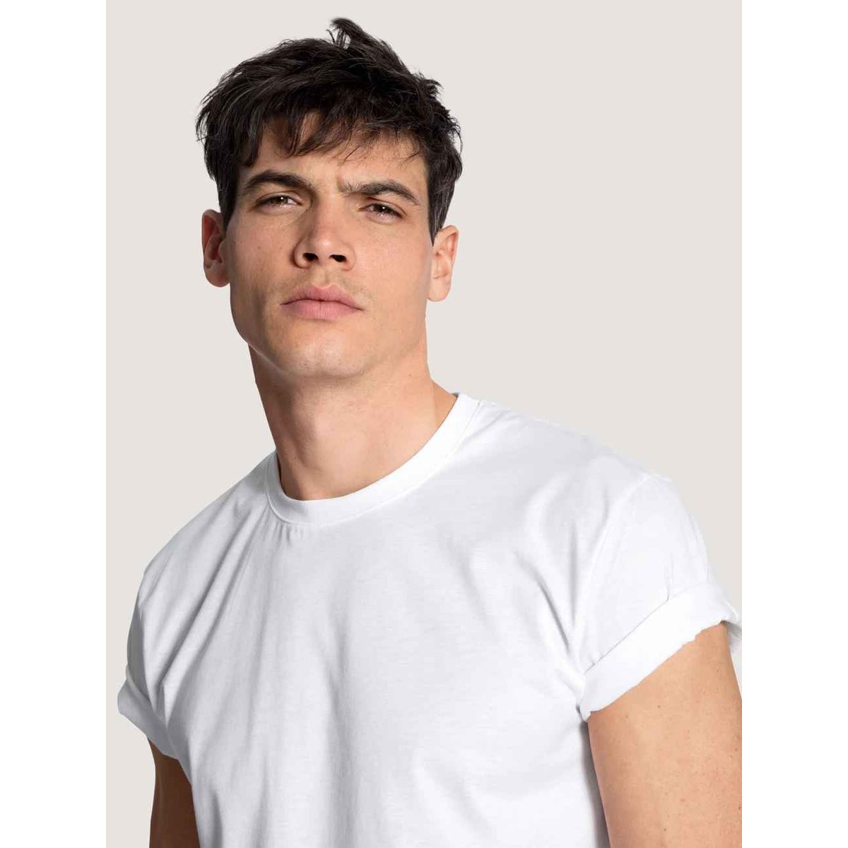 T-Shirt, 2er-Pack manches courtes Coton NATURAL BENEFIT blanc, CALIDA