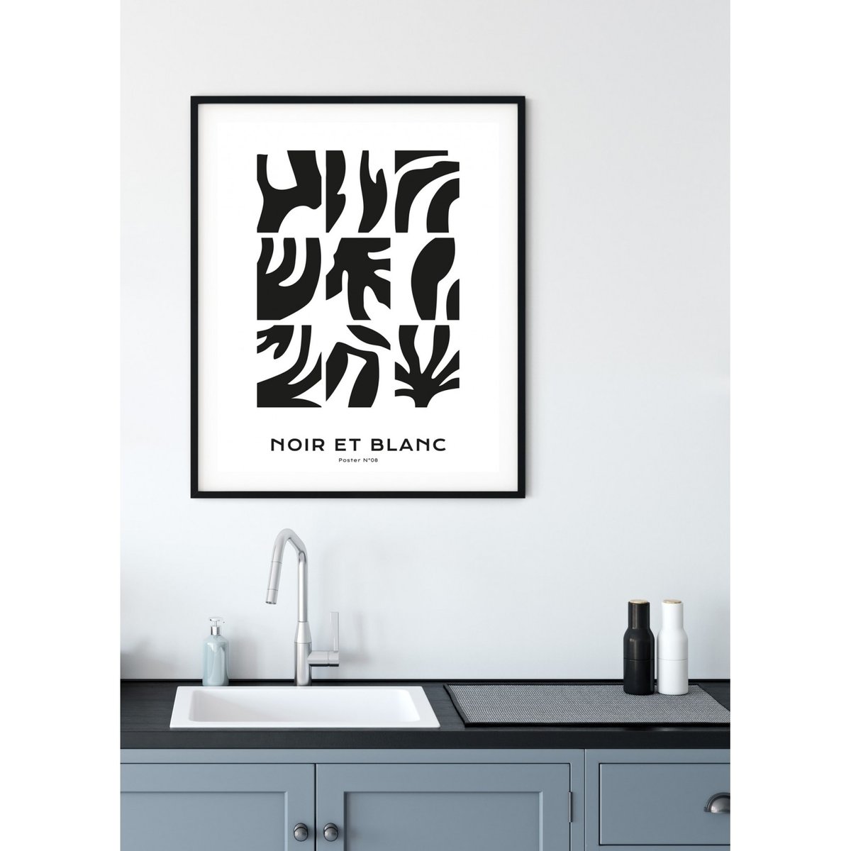 Affiche Noir et blanc blanc, L'AFFICHERIE