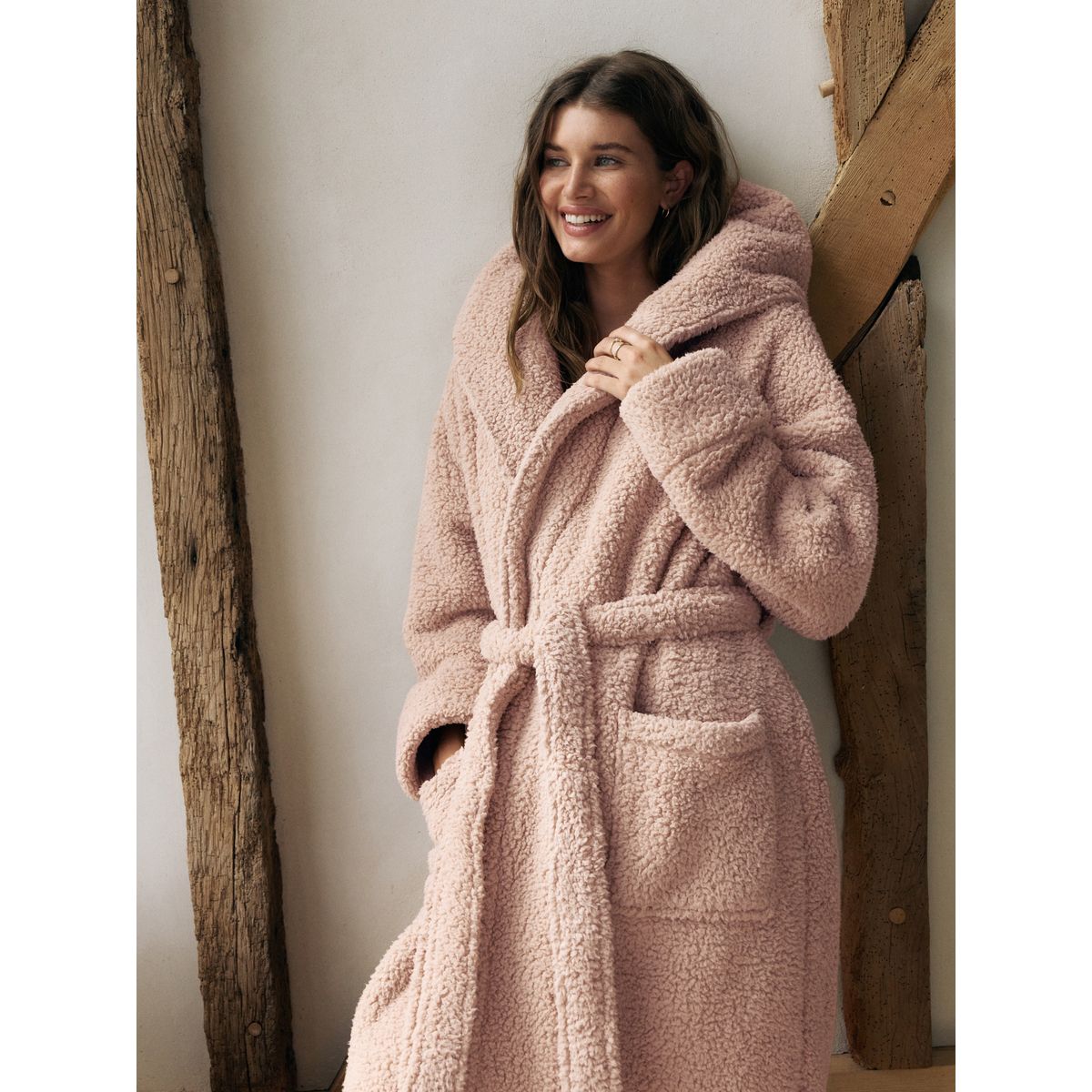 Peignoir teddy naturel, NEXT