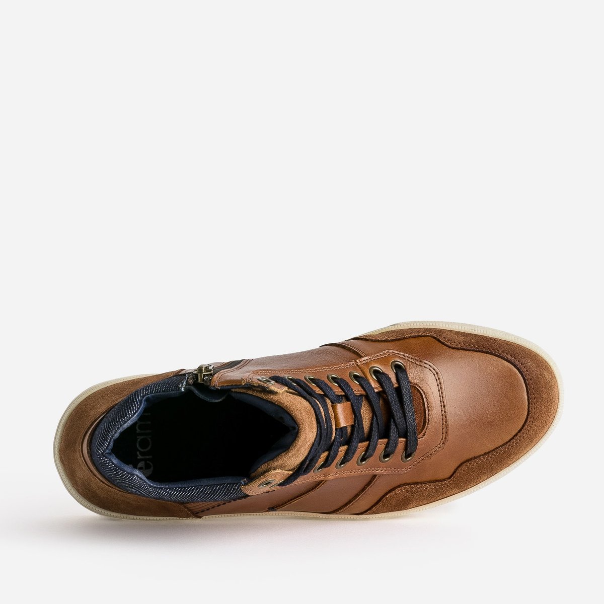 Basket en cuir DOMI cognac, ERAM